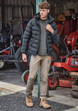 SYZMIK Unisex Streetworx Hooded Puffer Jacket ZJ240