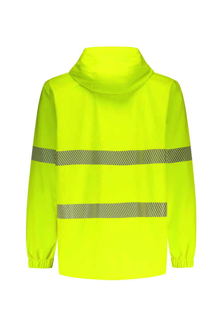 SYZMIK Unisex Super Light Segmented Tape Packable Rain Jacket ZJ560