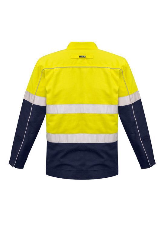 SYZMIK Mens Hi Vis Cotton Drill Jacket ZJ590