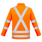 SYZMIK Unisex Hi Vis X Back 2 In 1 Softshell Jacket ZJ680