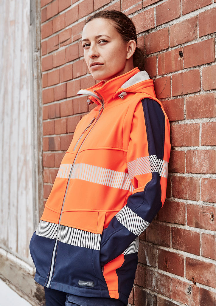 SYZMIK Womens Streetworx 2 In 1 Stretch Softshell Jacket ZJ753