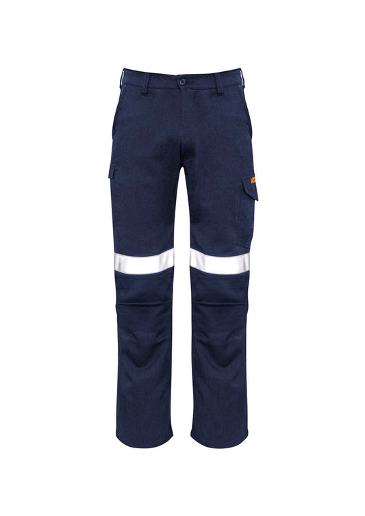 SYZMIK Mens Orange Flame Taped Cargo Pant (Regular) ZP521
