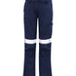 SYZMIK Womens Orange Flame Taped Cargo Pant ZP522