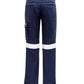 SYZMIK Womens Orange Flame Taped Cargo Pant ZP522