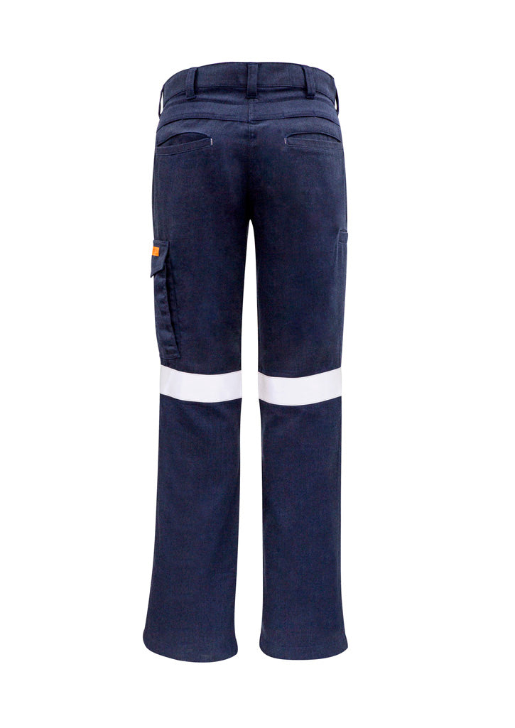 SYZMIK Womens Orange Flame Taped Cargo Pant ZP522