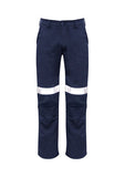 SYZMIK Mens Orange Flame Traditional Style Taped Work Pant ZP523