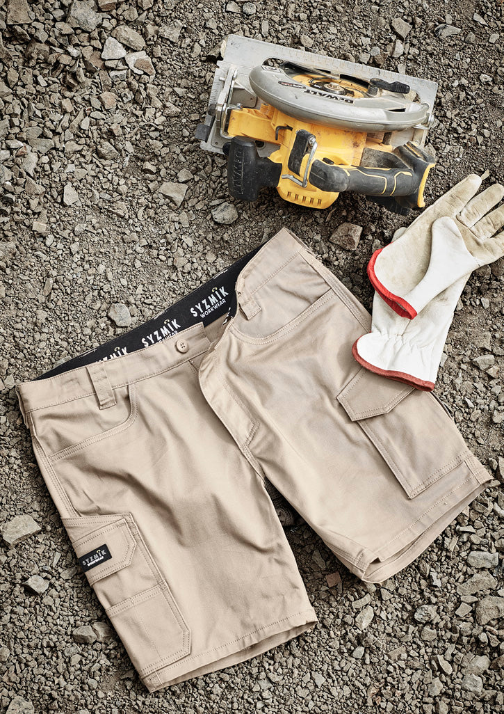 SYZMIK Mens Essential Stretch Cargo Short ZS235