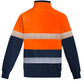 SYZMIK Mens Orange Flame Hi Vis 1/4 Zip Pullover - Hoop Taped ZT150