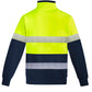 SYZMIK Mens Orange Flame Hi Vis 1/4 Zip Pullover - Hoop Taped ZT150