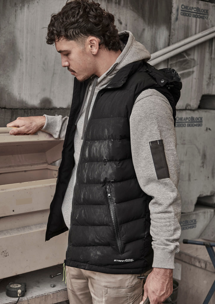 SYZMIK Unisex Streetworx Hooded Puffer Vest ZV245