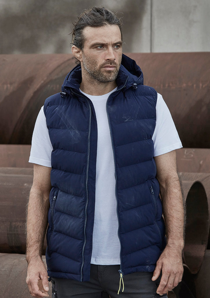 SYZMIK Unisex Streetworx Hooded Puffer Vest ZV245