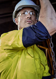 SYZMIK Mens Rugged Cooling Hi Vis Long Sleeve Shirt ZW128