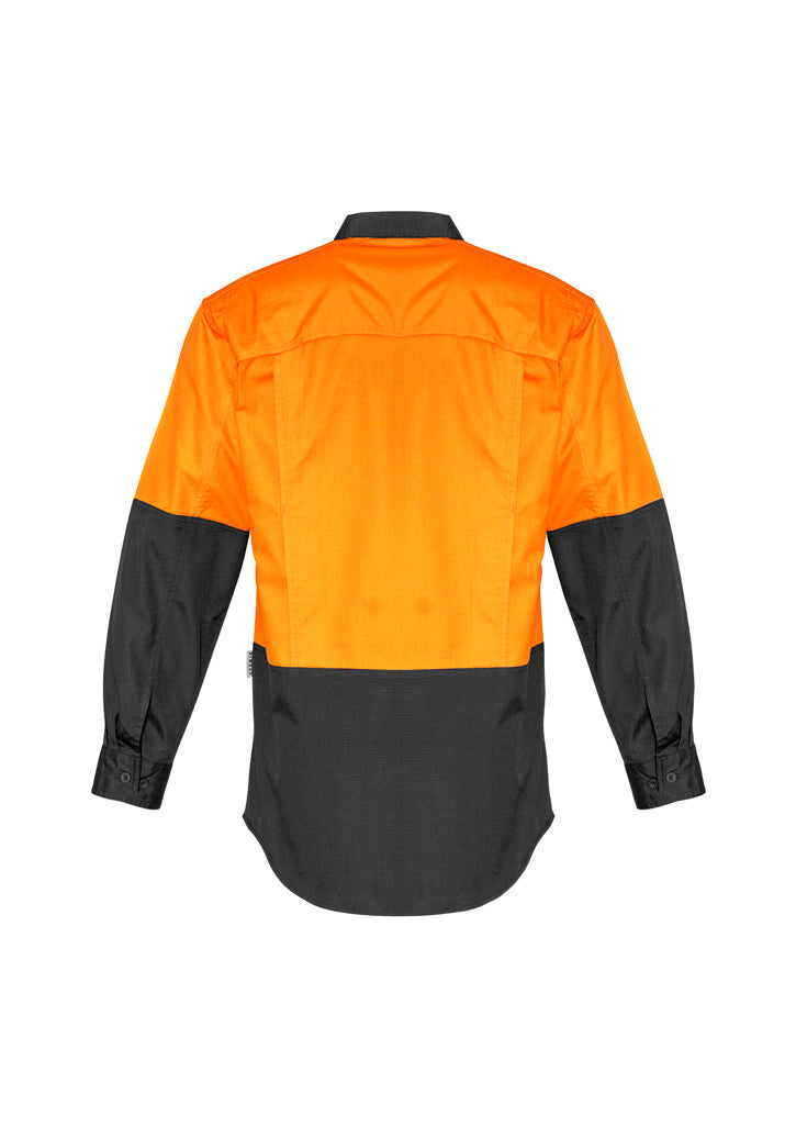 SYZMIK Mens Rugged Cooling Hi Vis Long Sleeve Shirt ZW128