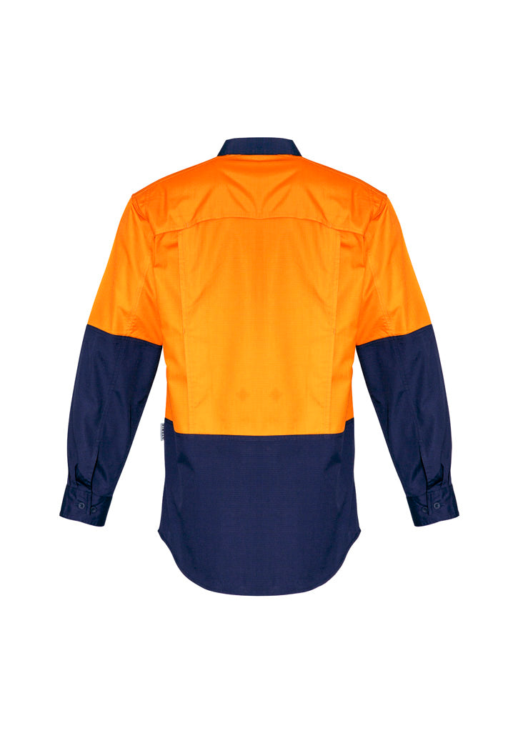 SYZMIK Mens Rugged Cooling Hi Vis Long Sleeve Shirt ZW128