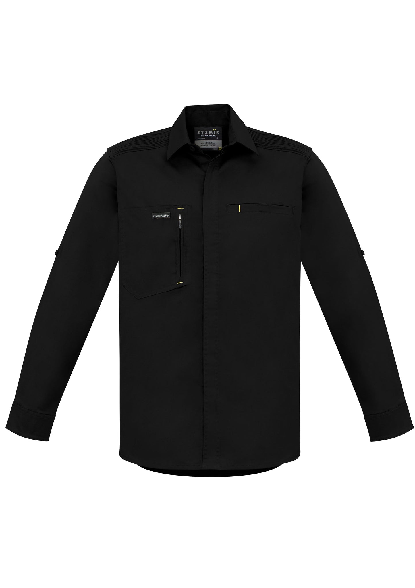 SYZMIK Mens Streetworx L/S Stretch Shirt ZW350 Clearance