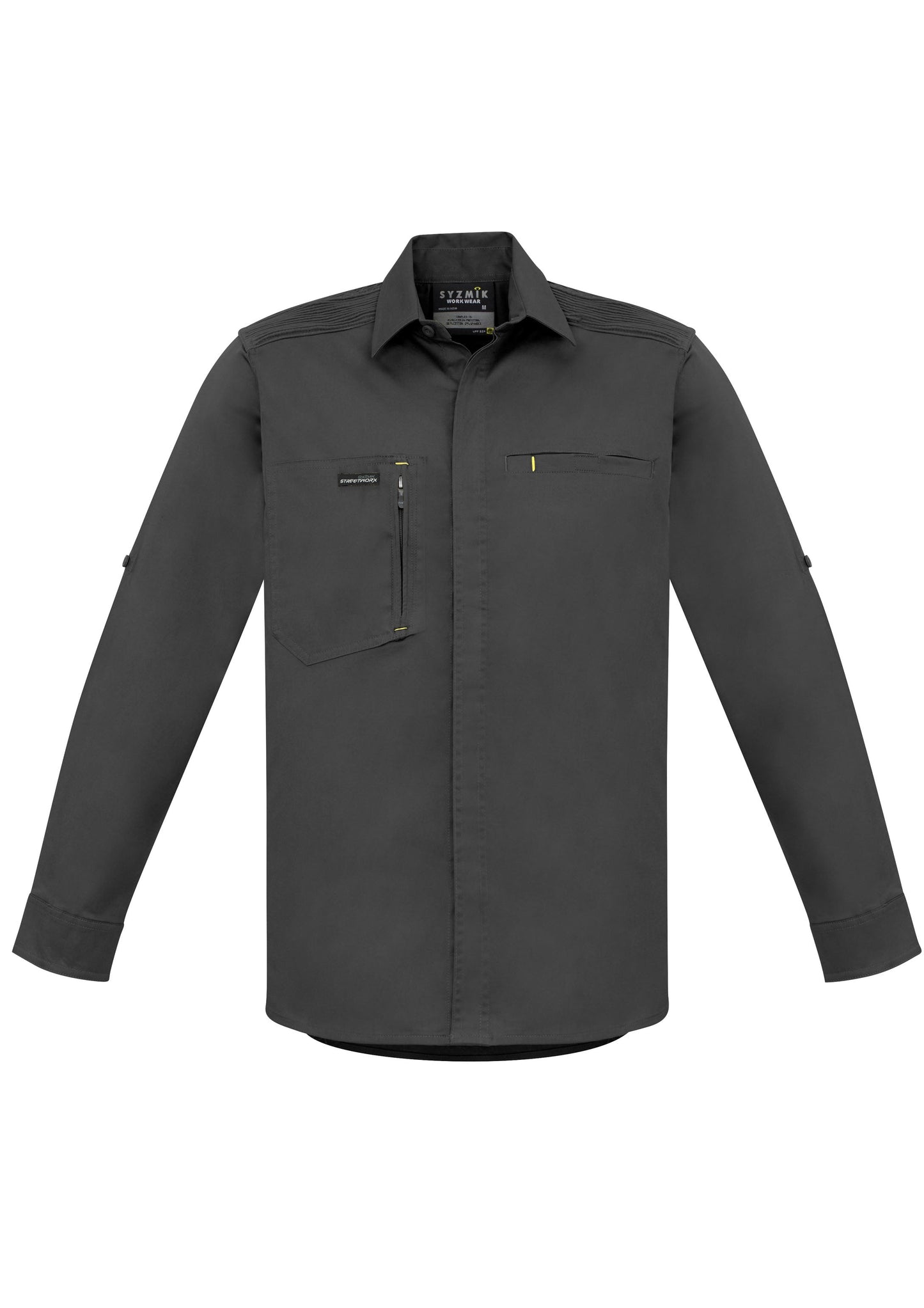 SYZMIK Mens Streetworx L/S Stretch Shirt ZW350 Clearance