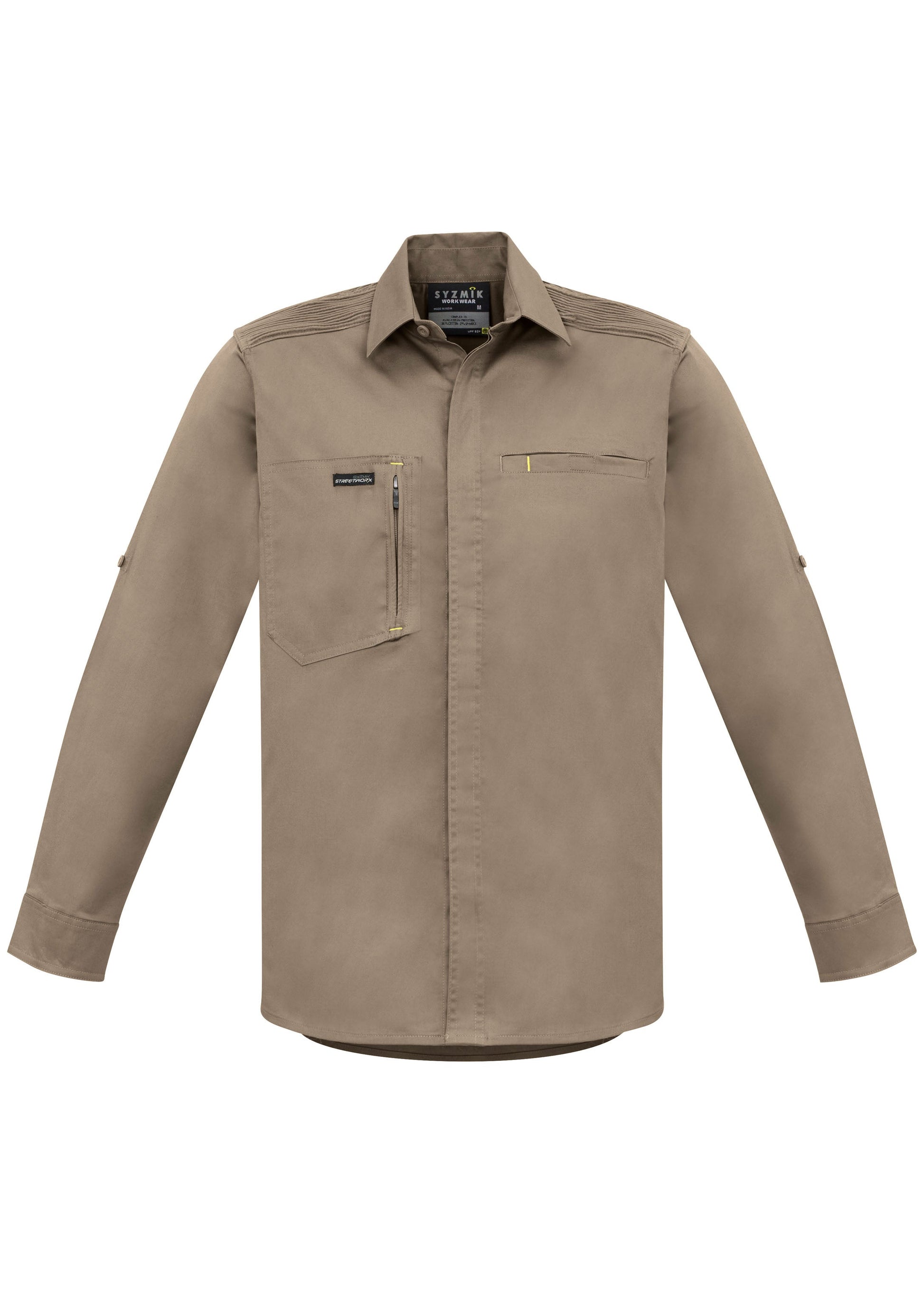 SYZMIK Mens Streetworx L/S Stretch Shirt ZW350 Clearance