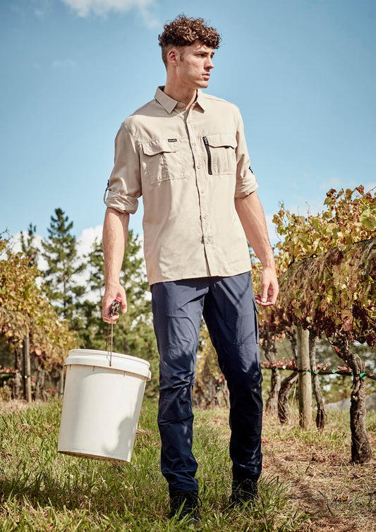 SYZMIK Mens Outdoor Long Sleeve Shirt ZW460