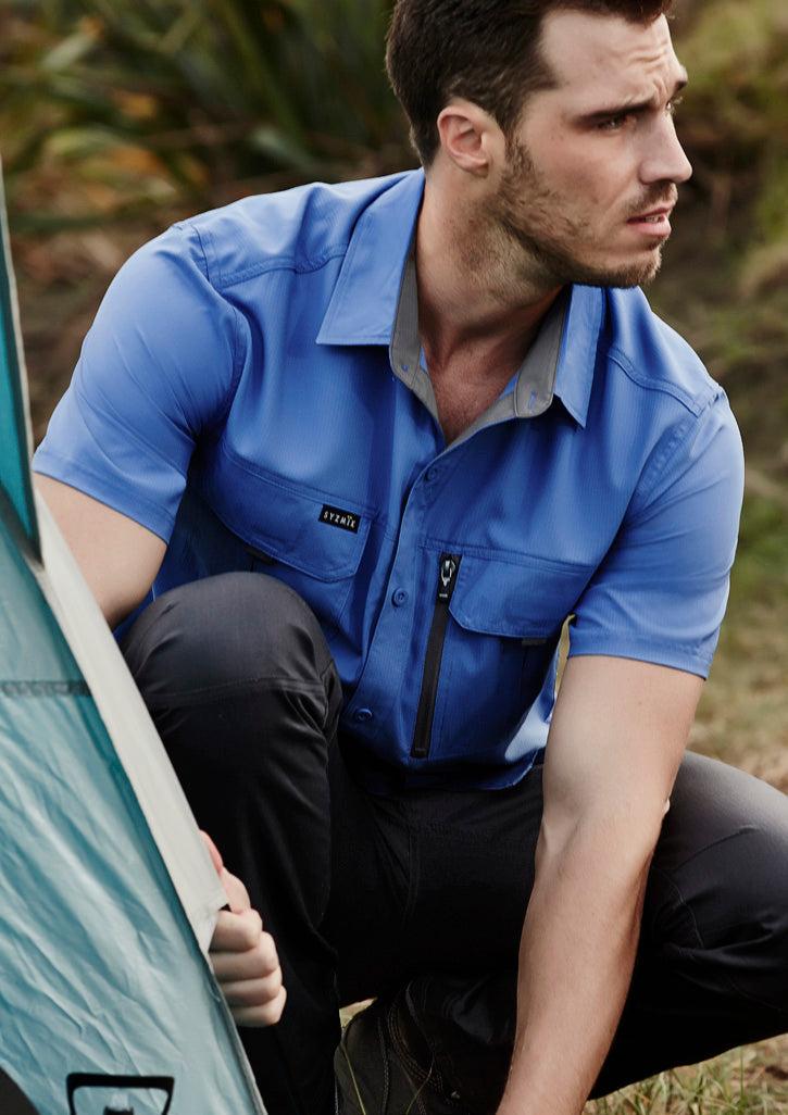 SYZMIK Mens Outdoor Short Sleeve Shirt ZW465