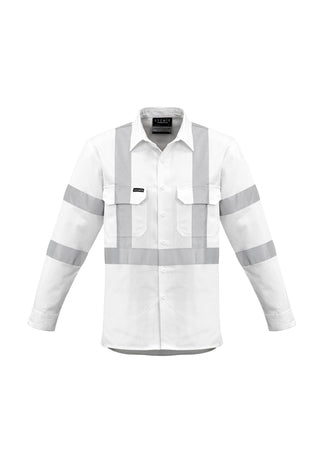 SYZMIK Mens Bio Motion X Back Taped Long Sleeve Shirt ZW621