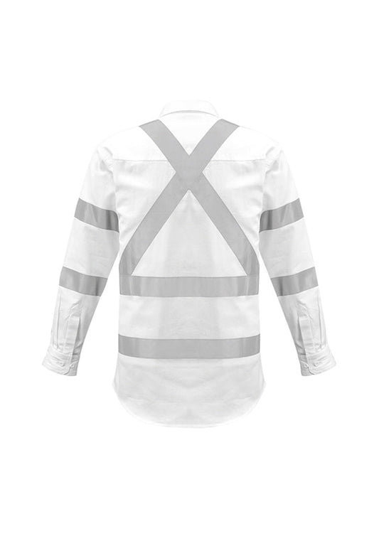 SYZMIK Mens Bio Motion X Back Taped Long Sleeve Shirt ZW621