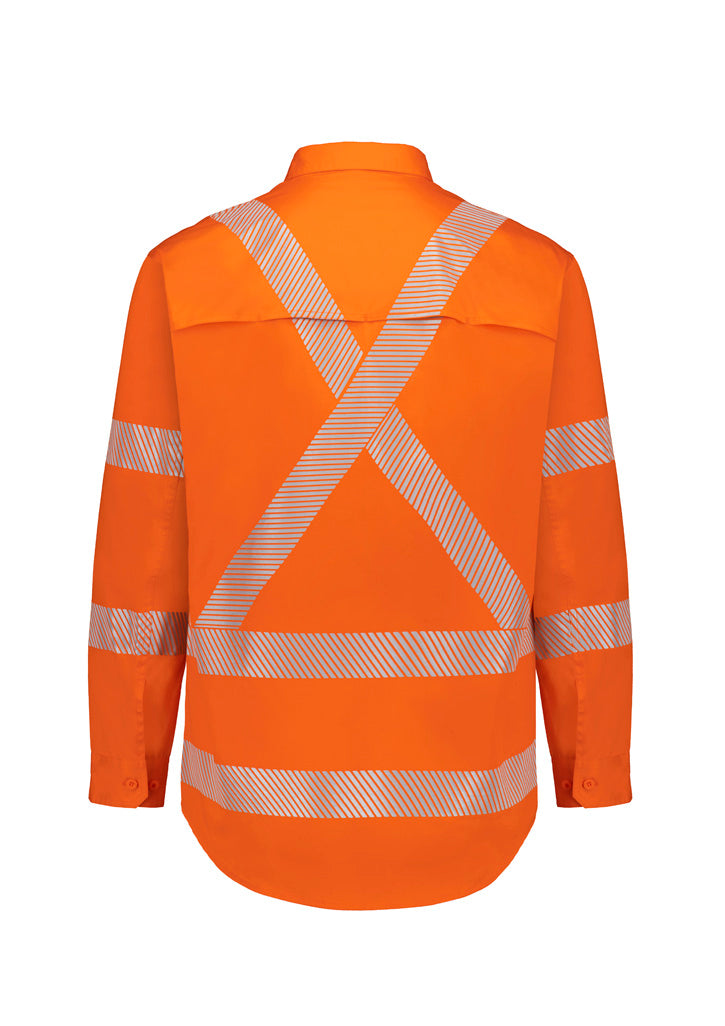 SYZMIK Mens X Back NSW Rail Shirt – Segmented Tape ZW692