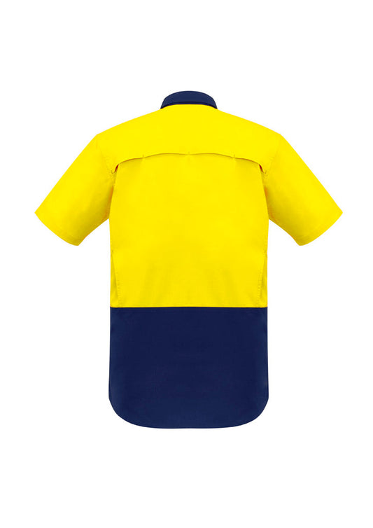 SYZMIK Mens Rugged Cooling Hi Vis Short Sleeve Shirt ZW815