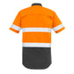 SYZMIK Mens Rugged Cooling Hi Vis Taped Short Sleeve Shirt ZW835