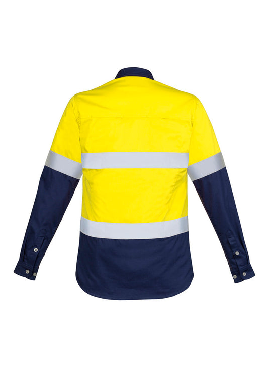 SYZMIK Womens Industrial Long Sleeve Shirt - Hoop Taped ZWL123